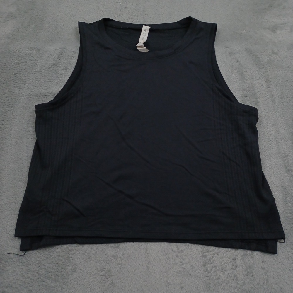 Lululemon Tank Womens 8 Black Activewear Sport Gym Yoga Train To Be